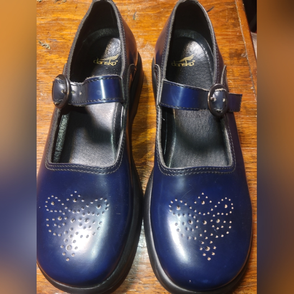 Dansko Navy Mary Janes Sz 41
